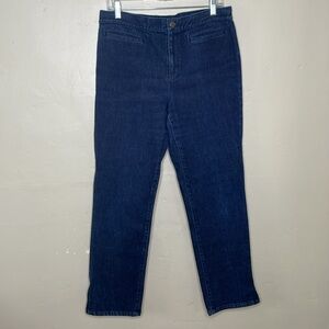 RALPH LAUREN Jeans Flat Front Straight Leg Zipper Ankle High Rise 10